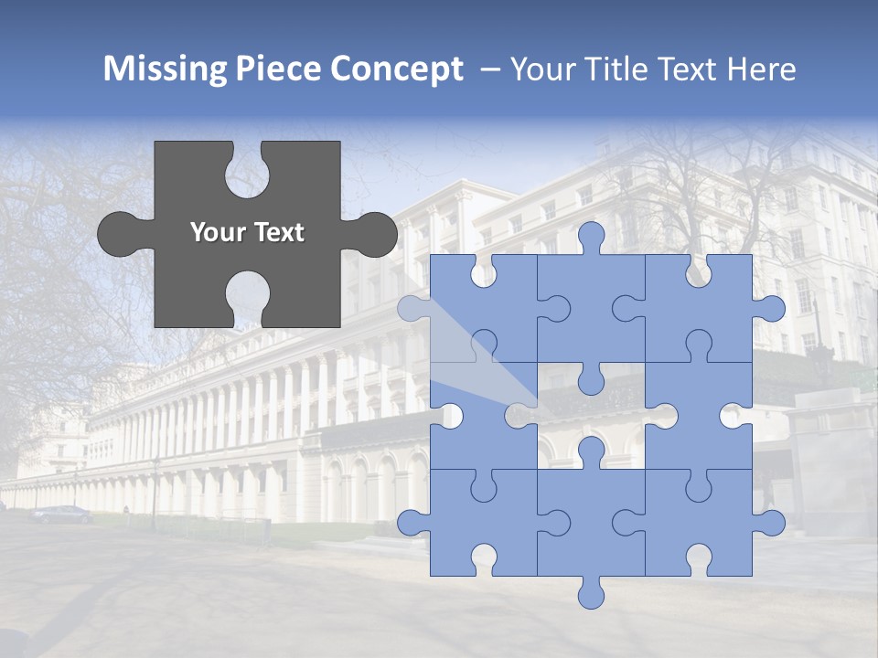 Carlton House Terrace From The Mall In London, England PowerPoint Template