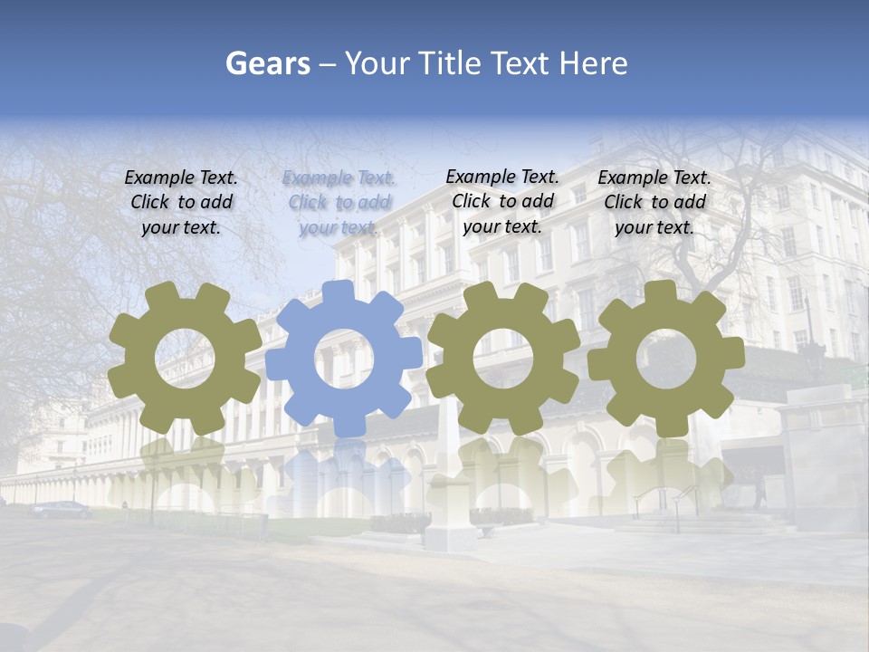 Carlton House Terrace From The Mall In London, England PowerPoint Template