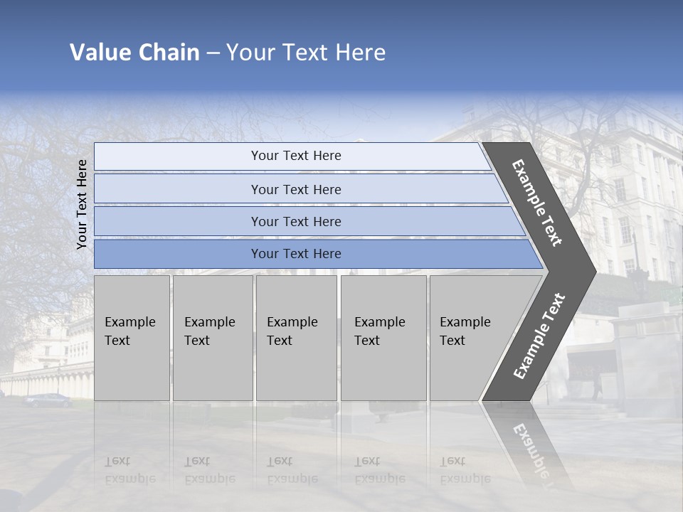 Carlton House Terrace From The Mall In London, England PowerPoint Template