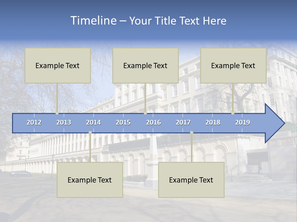 Carlton House Terrace From The Mall In London, England PowerPoint Template