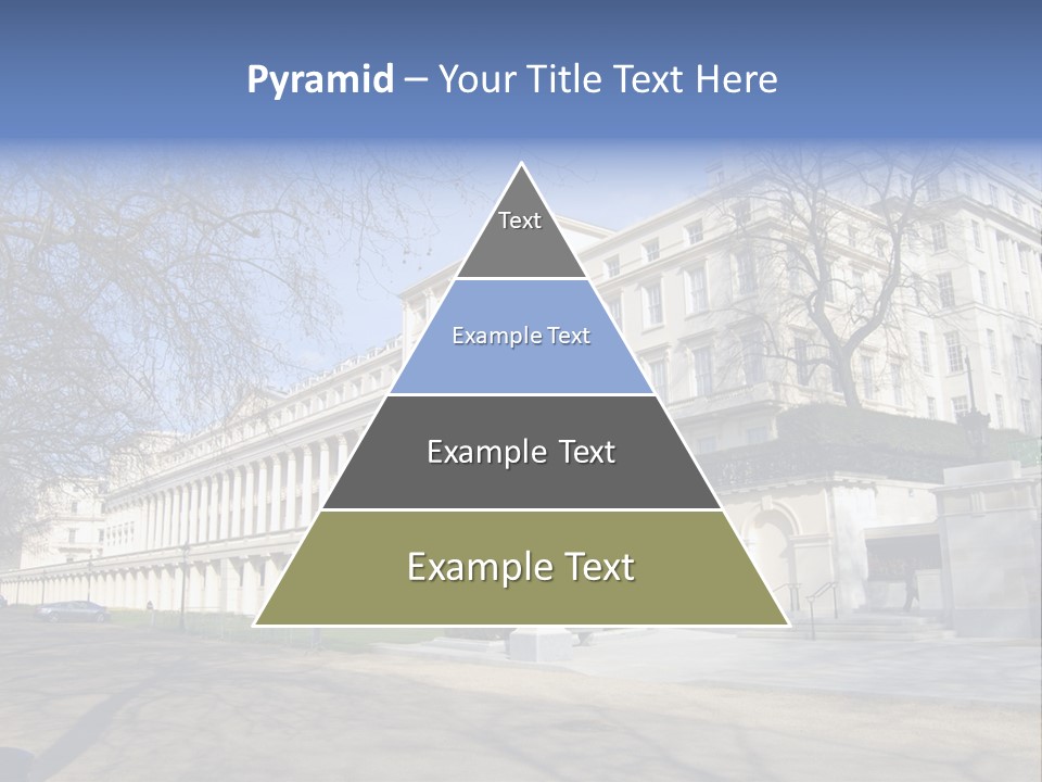 Carlton House Terrace From The Mall In London, England PowerPoint Template