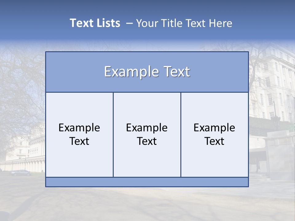 Carlton House Terrace From The Mall In London, England PowerPoint Template