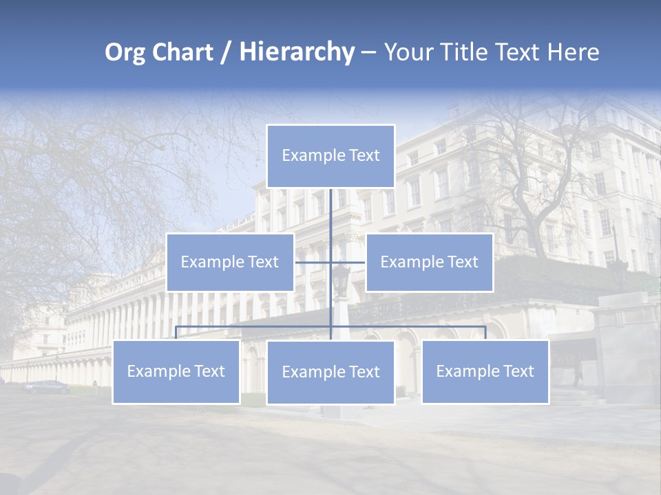 Carlton House Terrace From The Mall In London, England PowerPoint Template