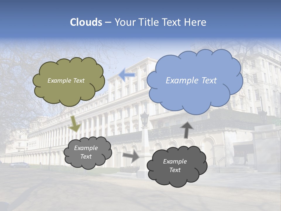 Carlton House Terrace From The Mall In London, England PowerPoint Template