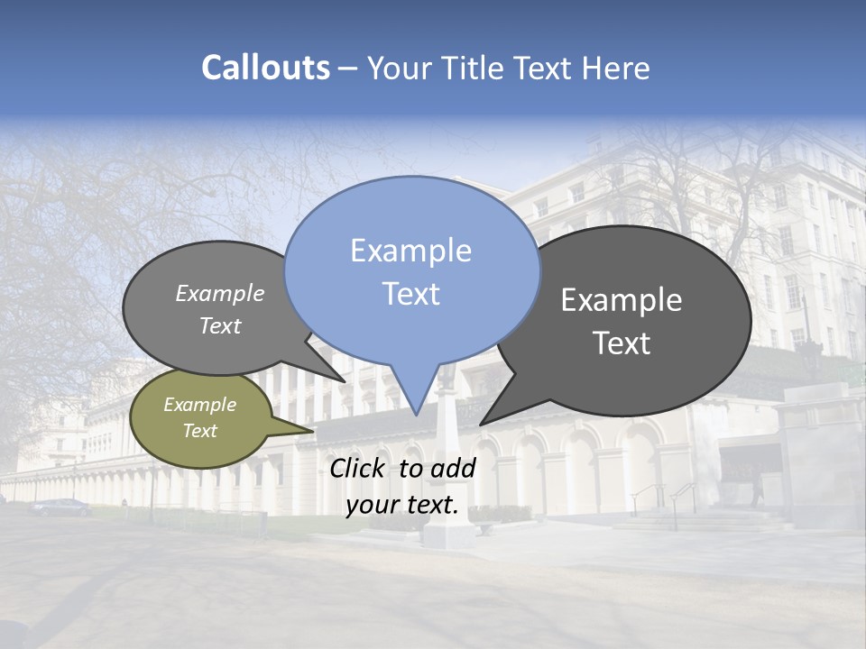 Carlton House Terrace From The Mall In London, England PowerPoint Template