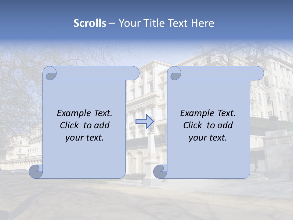 Carlton House Terrace From The Mall In London, England PowerPoint Template