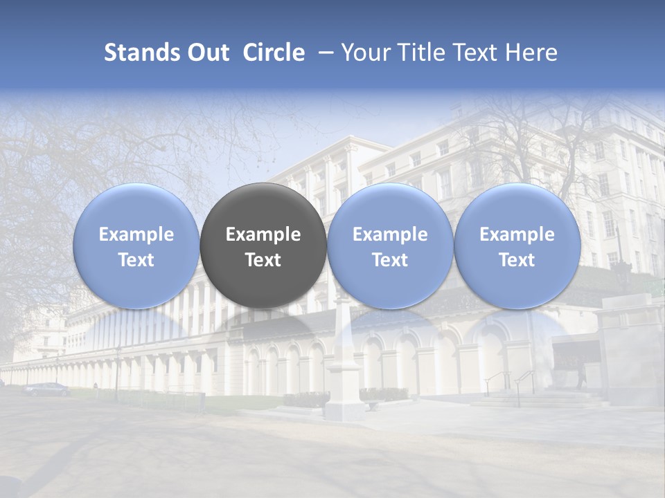 Carlton House Terrace From The Mall In London, England PowerPoint Template