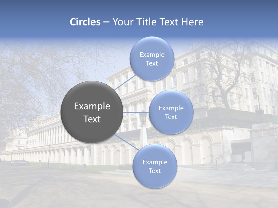 Carlton House Terrace From The Mall In London, England PowerPoint Template