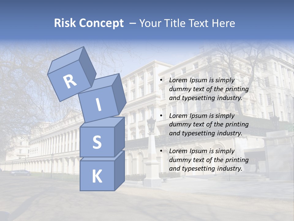 Carlton House Terrace From The Mall In London, England PowerPoint Template