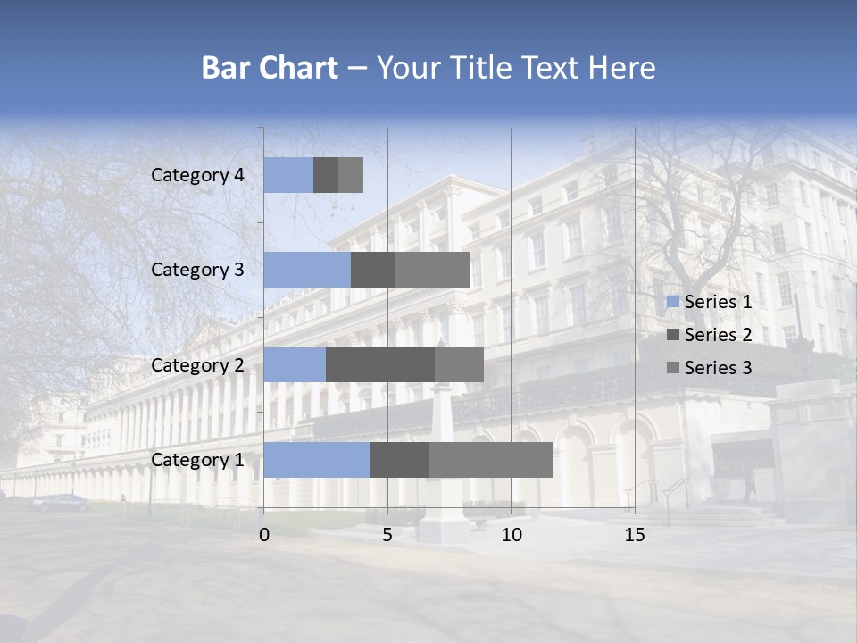 Carlton House Terrace From The Mall In London, England PowerPoint Template