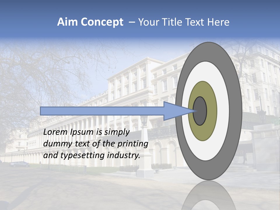 Carlton House Terrace From The Mall In London, England PowerPoint Template