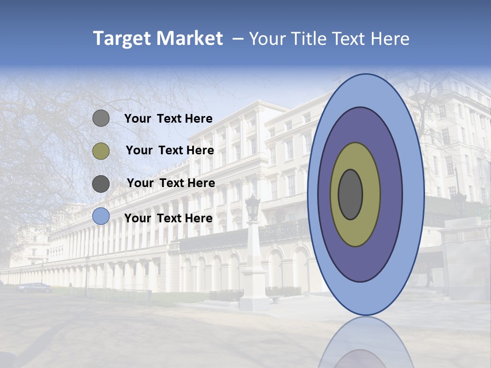 Carlton House Terrace From The Mall In London, England PowerPoint Template