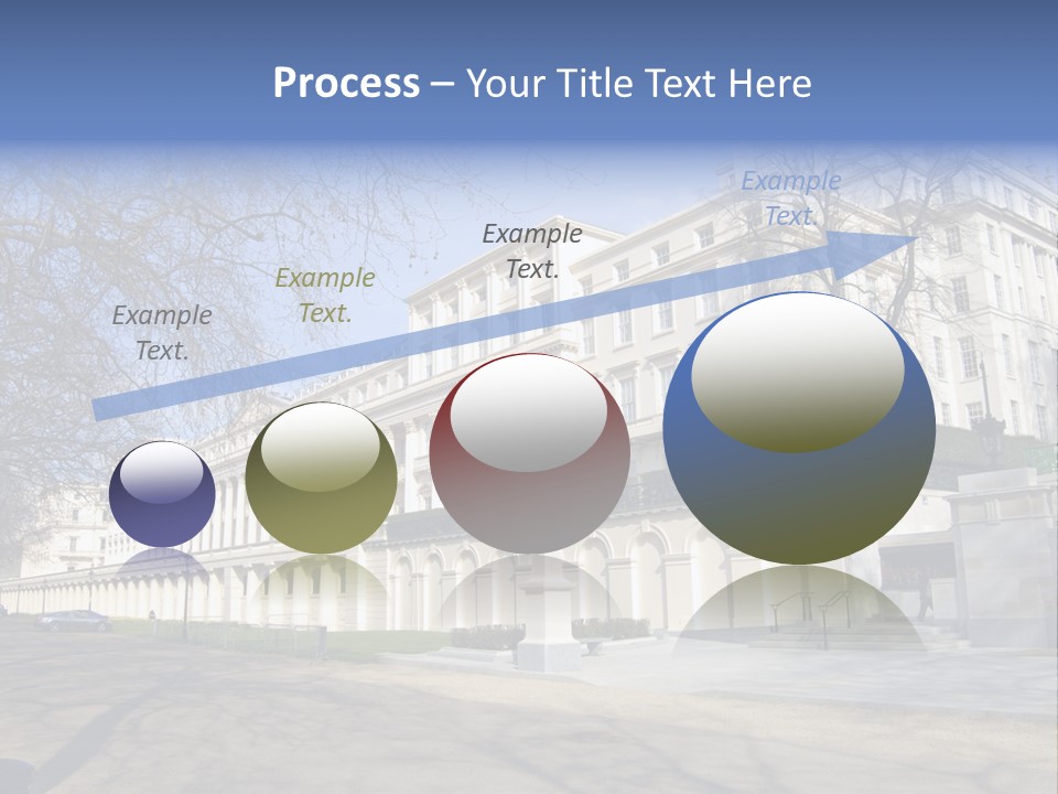Carlton House Terrace From The Mall In London, England PowerPoint Template
