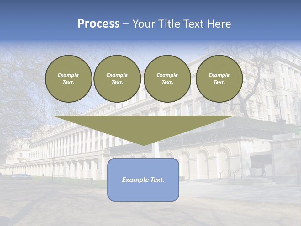 Carlton House Terrace From The Mall In London, England PowerPoint Template