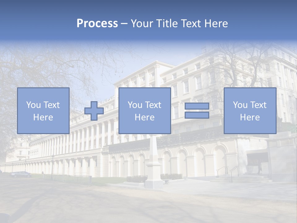Carlton House Terrace From The Mall In London, England PowerPoint Template
