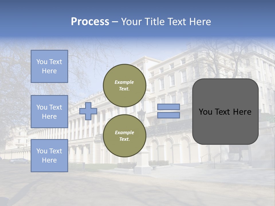 Carlton House Terrace From The Mall In London, England PowerPoint Template
