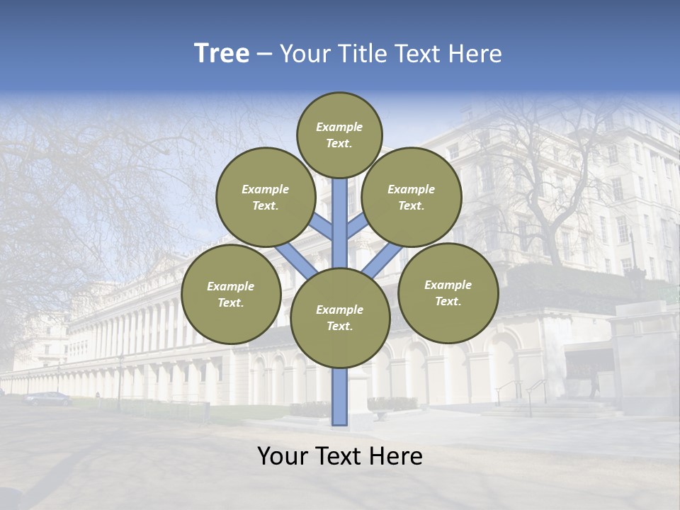 Carlton House Terrace From The Mall In London, England PowerPoint Template