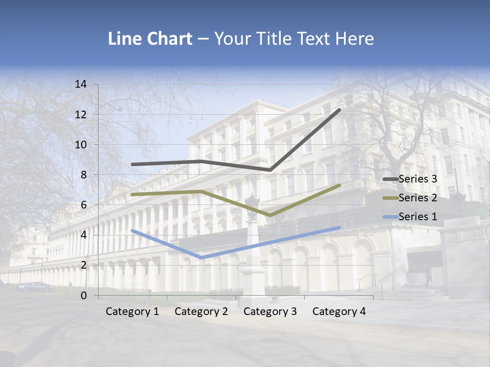 Carlton House Terrace From The Mall In London, England PowerPoint Template