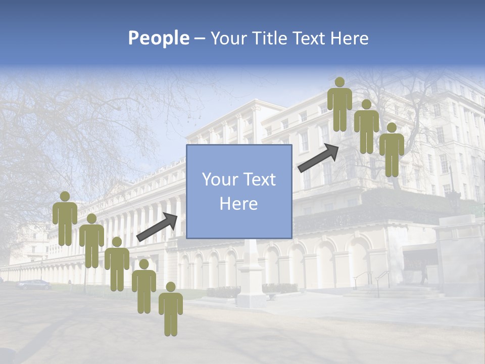 Carlton House Terrace From The Mall In London, England PowerPoint Template