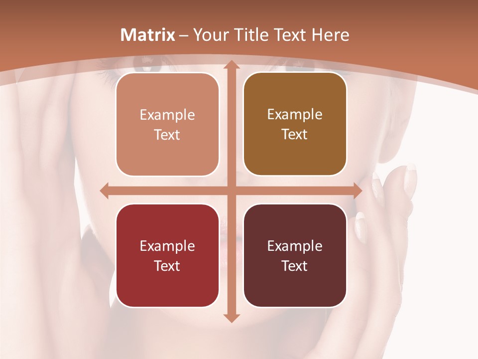 Portrait Of Young  Woman With Health Skin Of Face PowerPoint Template