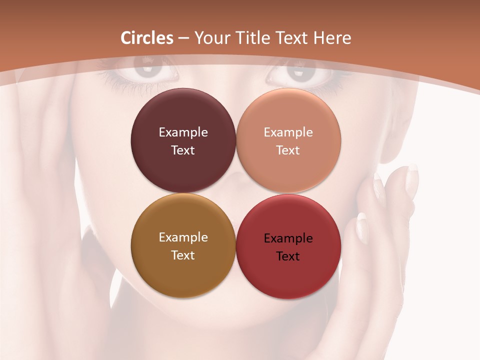 Portrait Of Young  Woman With Health Skin Of Face PowerPoint Template