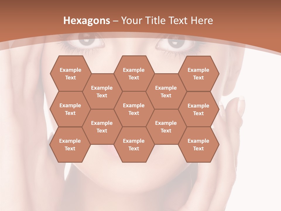 Portrait Of Young  Woman With Health Skin Of Face PowerPoint Template