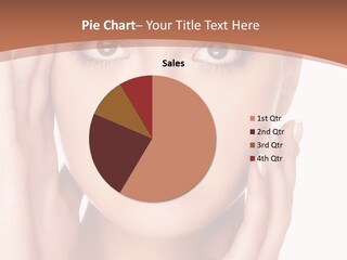 Portrait Of Young  Woman With Health Skin Of Face PowerPoint Template