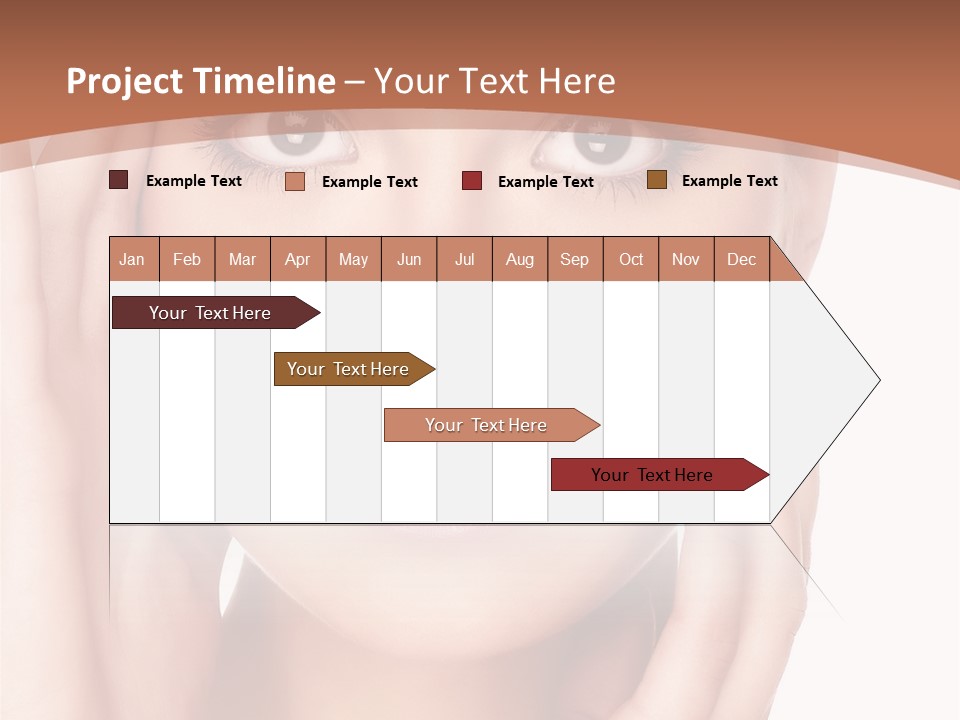 Portrait Of Young  Woman With Health Skin Of Face PowerPoint Template