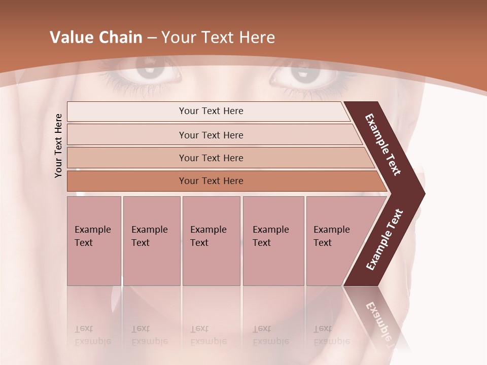Portrait Of Young  Woman With Health Skin Of Face PowerPoint Template