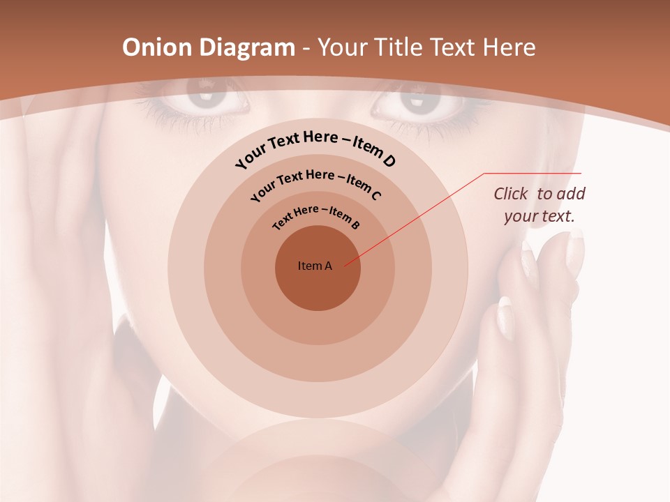 Portrait Of Young  Woman With Health Skin Of Face PowerPoint Template