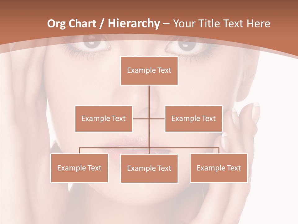 Portrait Of Young  Woman With Health Skin Of Face PowerPoint Template