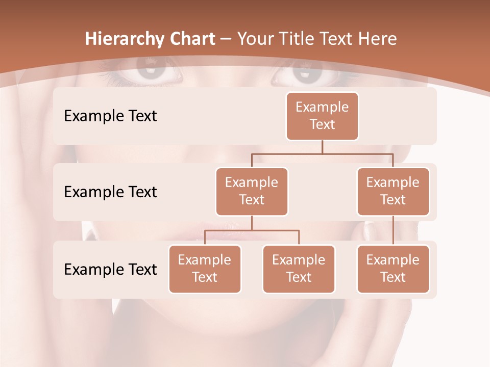 Portrait Of Young  Woman With Health Skin Of Face PowerPoint Template
