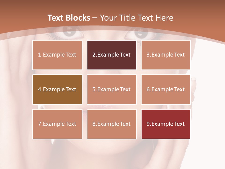 Portrait Of Young  Woman With Health Skin Of Face PowerPoint Template