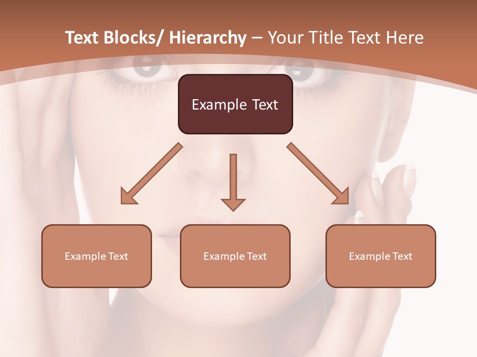 Portrait Of Young  Woman With Health Skin Of Face PowerPoint Template