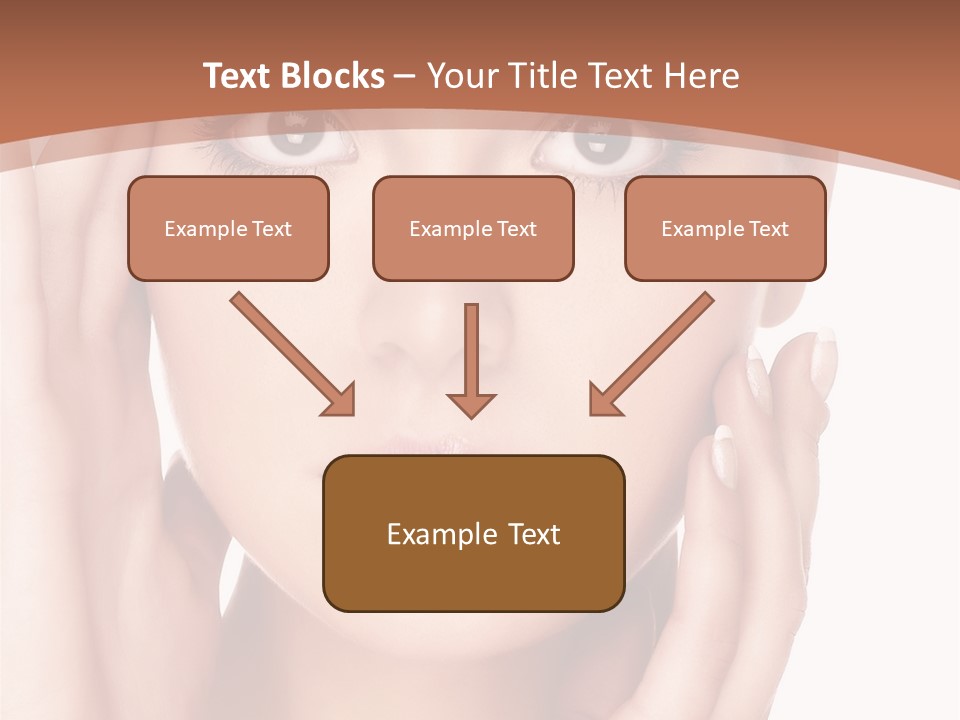 Portrait Of Young  Woman With Health Skin Of Face PowerPoint Template