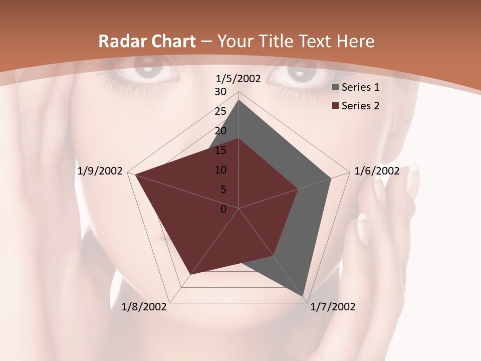 Portrait Of Young  Woman With Health Skin Of Face PowerPoint Template