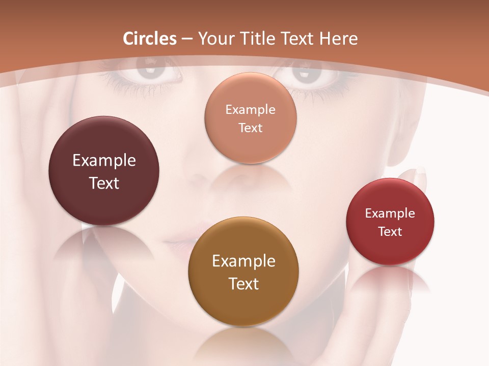 Portrait Of Young  Woman With Health Skin Of Face PowerPoint Template