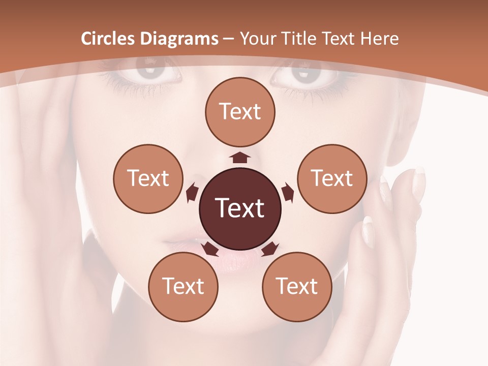 Portrait Of Young  Woman With Health Skin Of Face PowerPoint Template