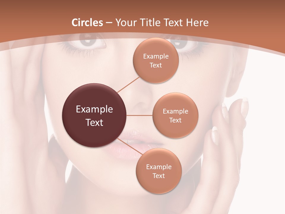 Portrait Of Young  Woman With Health Skin Of Face PowerPoint Template