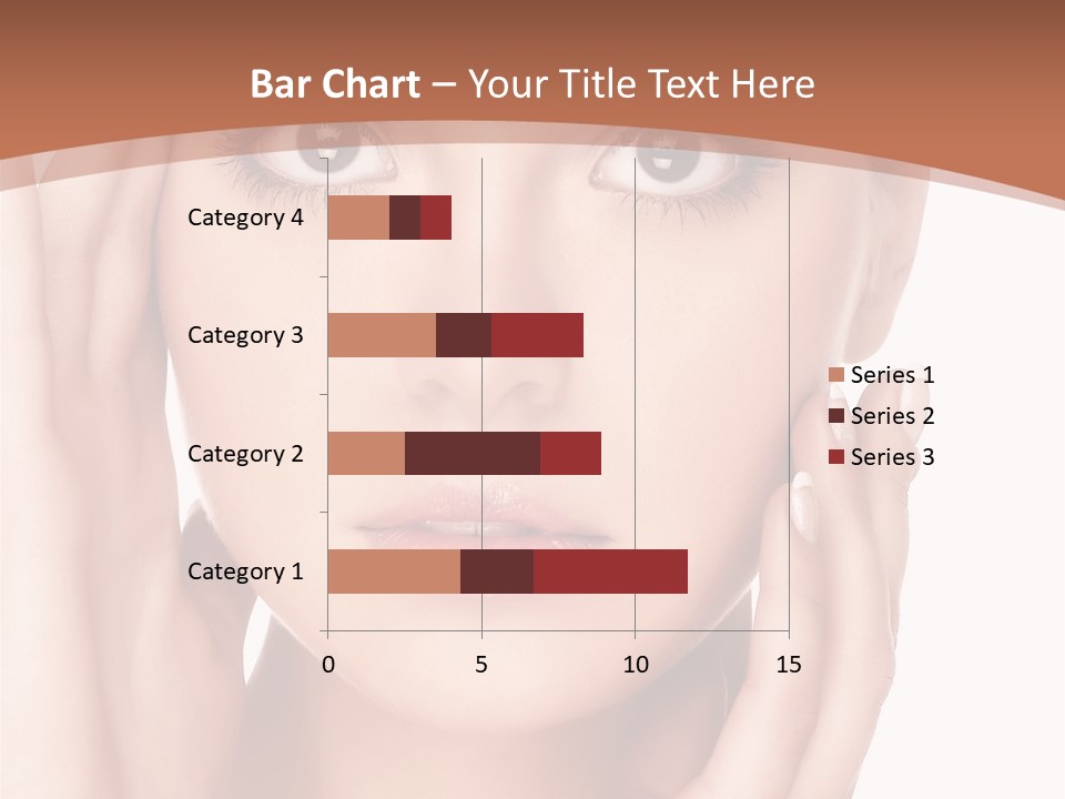 Portrait Of Young  Woman With Health Skin Of Face PowerPoint Template