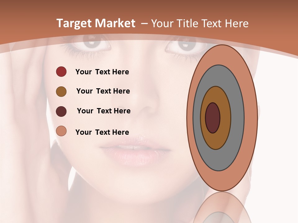 Portrait Of Young  Woman With Health Skin Of Face PowerPoint Template