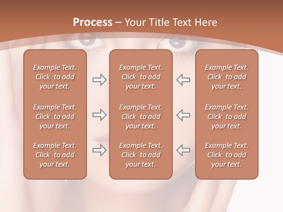 Portrait Of Young  Woman With Health Skin Of Face PowerPoint Template