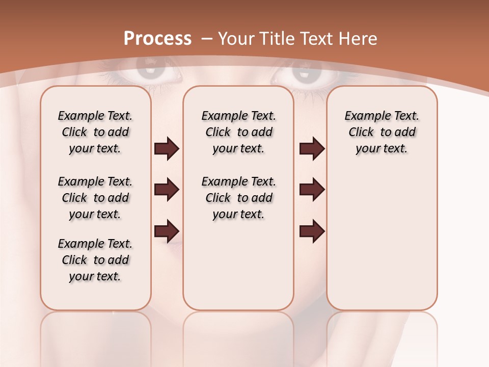 Portrait Of Young  Woman With Health Skin Of Face PowerPoint Template
