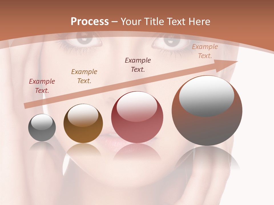 Portrait Of Young  Woman With Health Skin Of Face PowerPoint Template