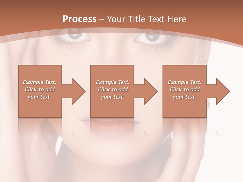 Portrait Of Young  Woman With Health Skin Of Face PowerPoint Template