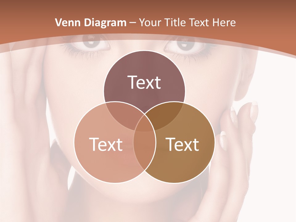 Portrait Of Young  Woman With Health Skin Of Face PowerPoint Template