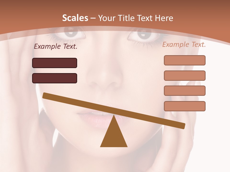 Portrait Of Young  Woman With Health Skin Of Face PowerPoint Template