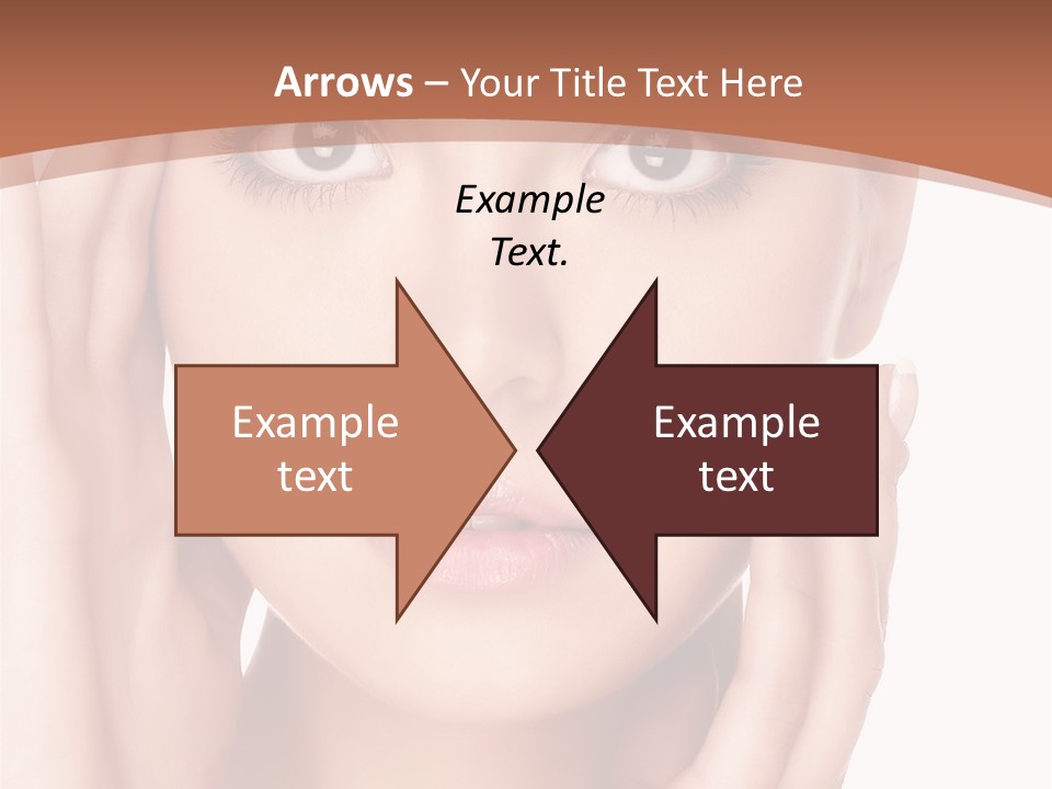 Portrait Of Young  Woman With Health Skin Of Face PowerPoint Template