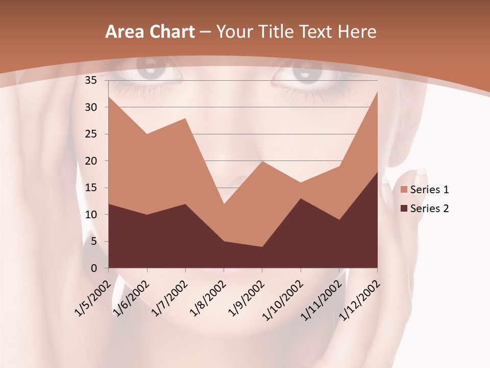 Portrait Of Young  Woman With Health Skin Of Face PowerPoint Template