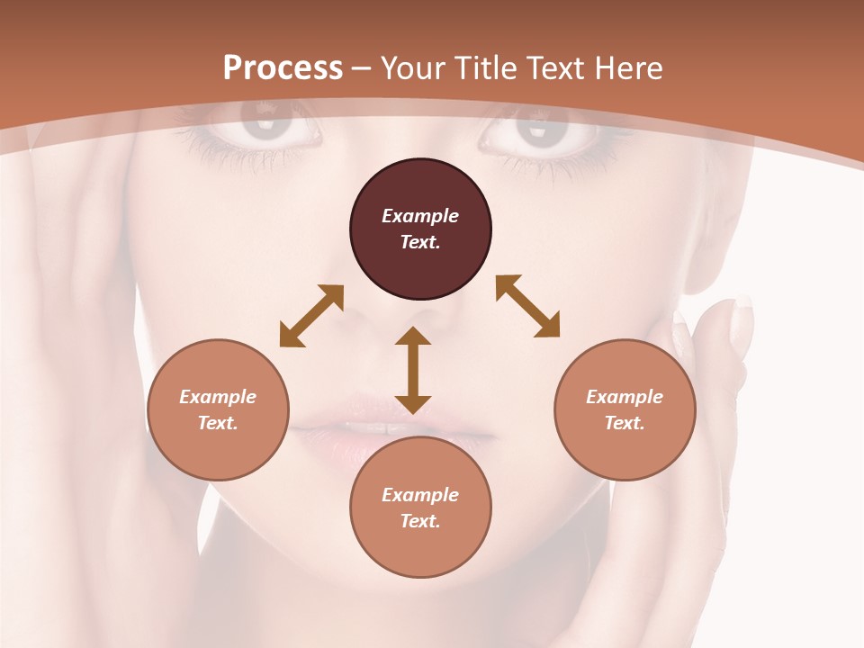 Portrait Of Young  Woman With Health Skin Of Face PowerPoint Template